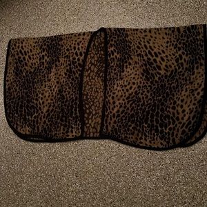 LORD & TAYLOR Women’s Leopard Print Knit Cape Poncho Sweater One Size